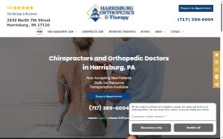 Harrisburg Orthopedics & Therapy website