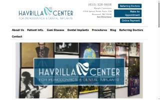 Havrilla Center for Periodontics & Dental Implants website