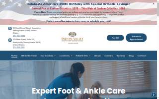 Indian Valley Podiatry Associates website