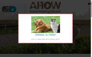 Animal Hospital of Warwick website
