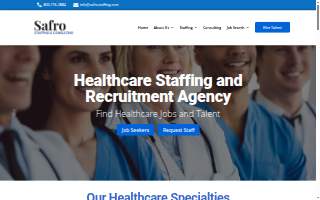Safro Staffing website