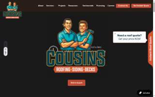 Cousins Roofing, Siding & Decks - Washington, PA website