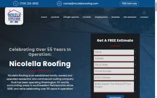 Nicolella Roofing website