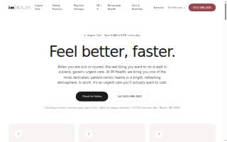 Health - Urgent Care, Family Practice & Physical Therapy website