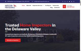 Inspection Professionals of Wayne website