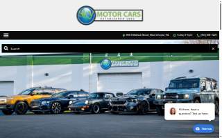 Sky Motor Cars website