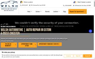 Welsh Automotive West Chester website