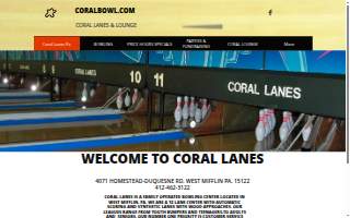 Coral Lanes & Lounge website