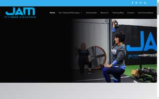 JAM Fitness Coaching website