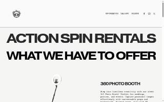 Action Spin Rentals website