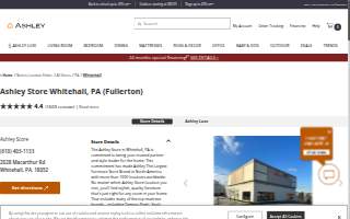 Ashley Store of Whitehall website