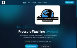 Martucci Pressure Cleaning LLC website