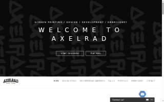 AxelRad Screen Printing and Embroidery website