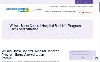 Commonwealth Health Bariatric Center website