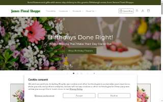 James Floral Shoppe website