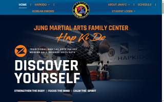 Jung Martial Arts Family Center website