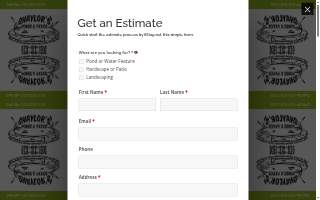 Shaylor's Ponds & Patios website