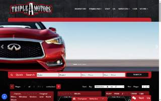 Triple A Motors website