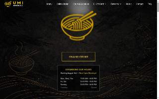 Umi Noodles website