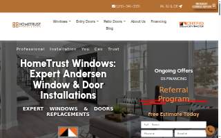 HomeTrust Windows - Huntingdon Valley PA website