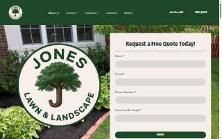 Jones Lawn & Landscape website