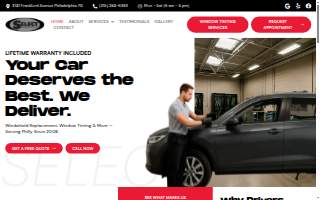 Select Auto Glass Plus website