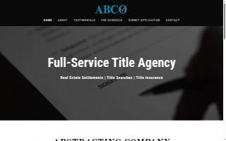 ABCO - Abstracting Company of York County website