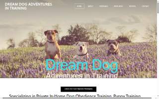 Dream Dog Adventures in Training website