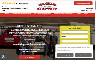 Hagens Electric, Inc. website