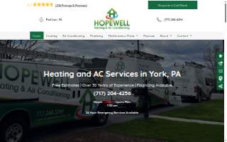 Hopewell Heating & Air Conditioning website