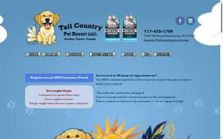 Tail Country Pet Resort website