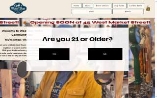 Woof Bar website