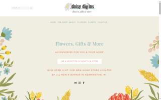 daisy dig'ins Flowers & Gifts website