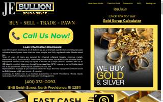 JE Bullion & Pawn of Bristol website