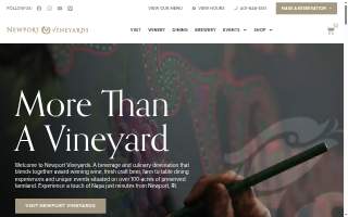 Newport Vineyards & Restaurant of Bristol website