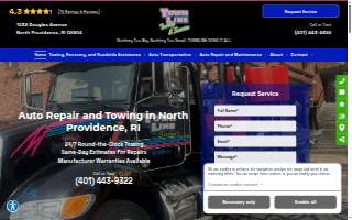 Town Line Towing & Recovery of Bristol website