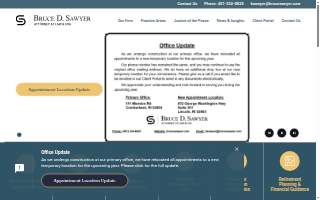 Bruce D. Sawyer, Attorney At Law, CPA website