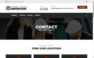 High Tech Construction Inc website