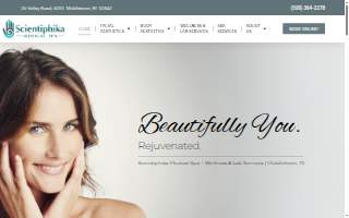 Scientiphika Medical Spa website