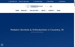 Children's Dentistry of Coventry website