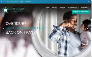 Coventry Family Dental website