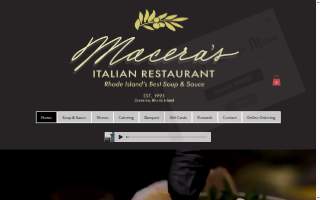 Macera's Italian Restaurant website