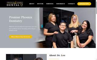 Friends and Family Dental website