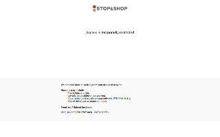 Stop & Shop Pharmacy website