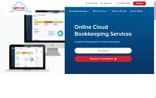 Arrow Cloud Bookkeeping website