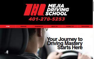 Mejia Driving School website