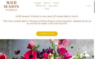 Wild Season Florals website