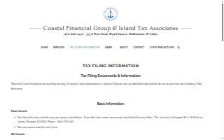 Coastal Financial Group & Island Tax Associates of Newport website