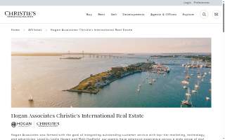 Hogan Associates Christie's International Real Estate website
