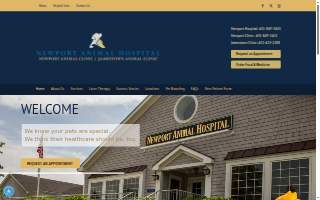 Newport Animal Hospital website